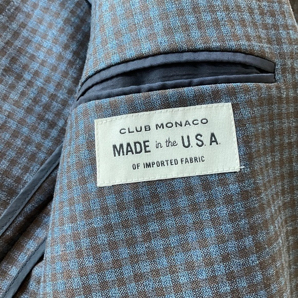 Men’s Club Monaco wool blazer slim fit XL - Picture 2 of 4